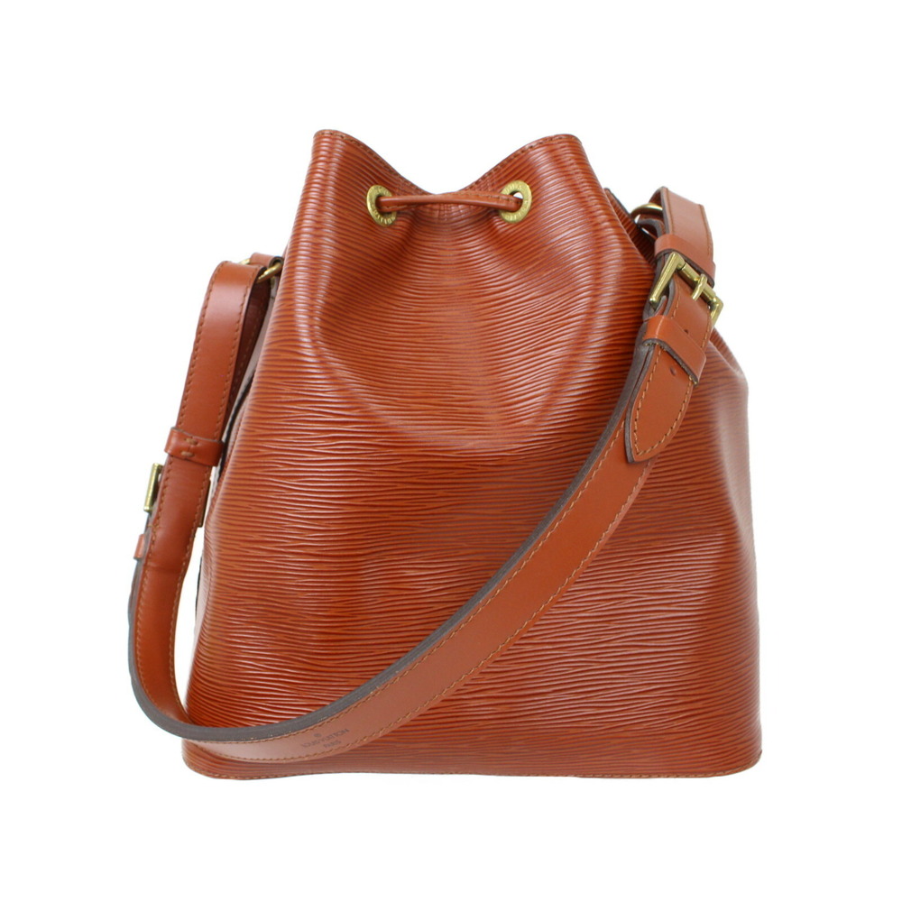 Louis Vuitton Brown Leather Shoulder Bag Noe Epi